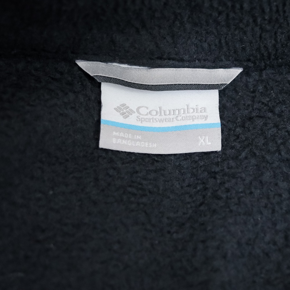 Columbia Fleece Jacket Mens XL Black Full Zip Mock Neck XM6354 Outdoor Soft - Picture 5 of 11
